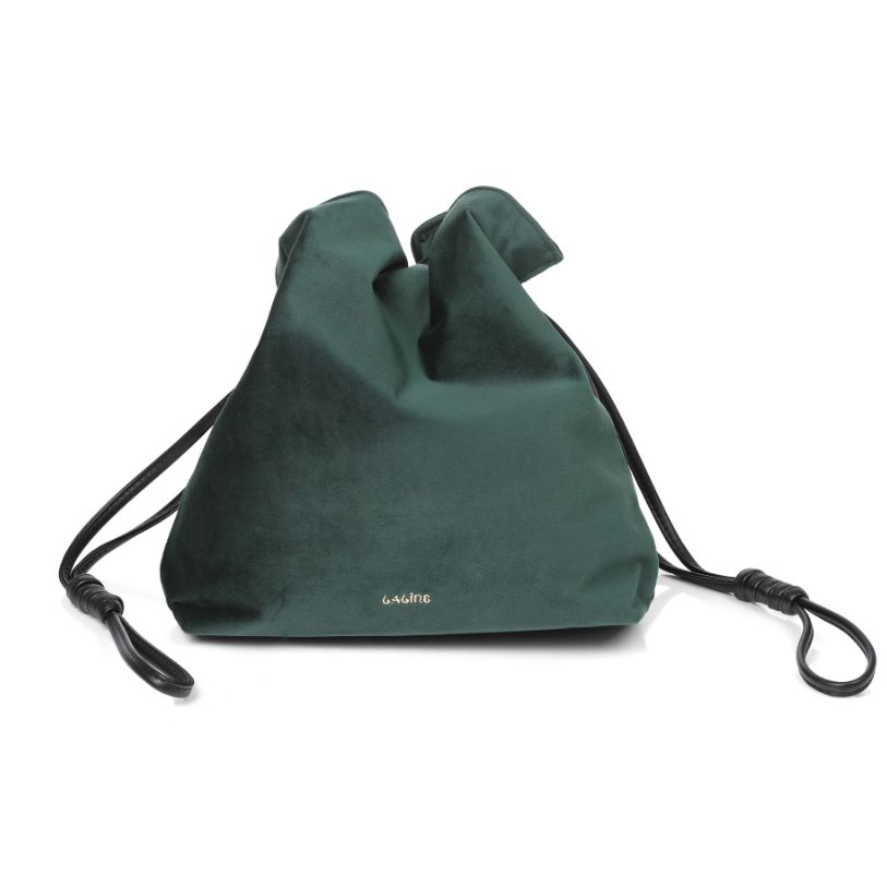 エンチャンテッドガーデン　グリーンベルベットバッグ